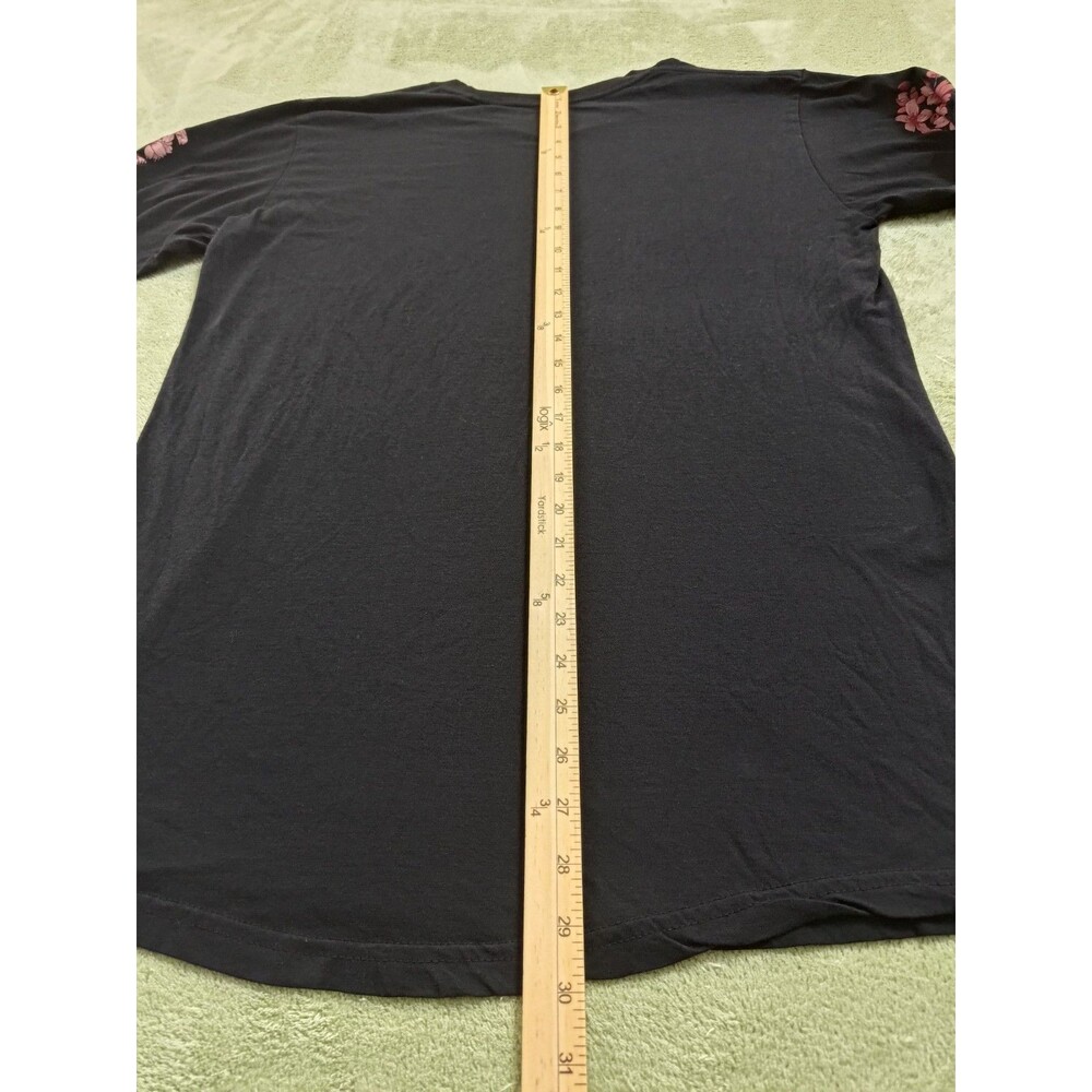 Fashion Nova Men's T-Shirt XXL Gray Tokyo Japan Cherry Blossom Graphic Long Slee - Picture 10 of 10